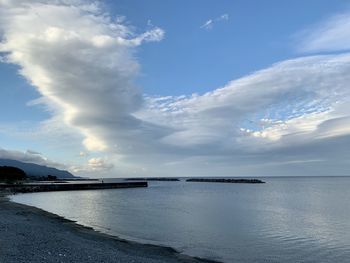 Scenic view of sea against sky