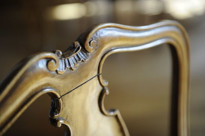 Close-up of a wood chair