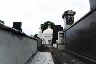 View of the campo santo cemetery in the city of salvador, bahia.