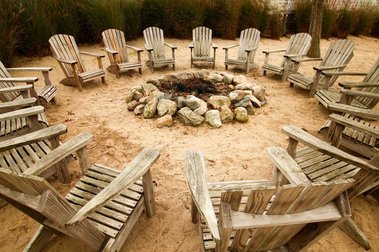 wood - material, chair, high angle view, day, large group of objects, no people, timber, table, outdoors, woodpile, nature, animal themes