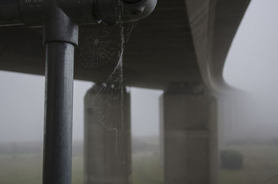 Close-up of faucet in water