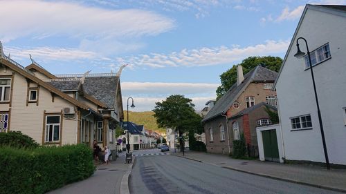 Street amidst buildings in town