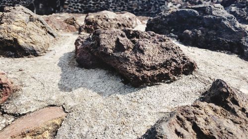 Close-up of rock formations