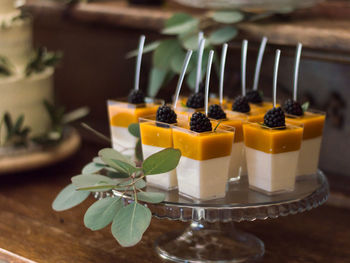 Close-up of fruits on table