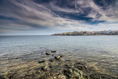 Scenic view of sea against sky