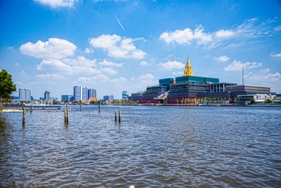 River with buildings in background