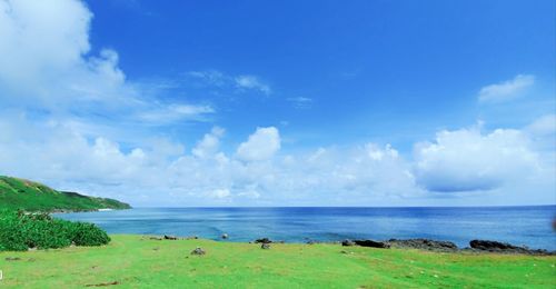 Scenic view of sea against sky