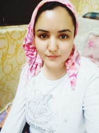 Portrait of girl at home