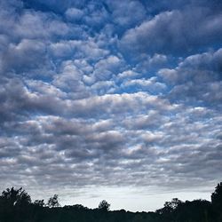 Low angle view of cloudy sky