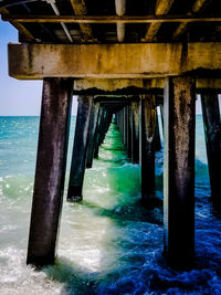 Interior of pier