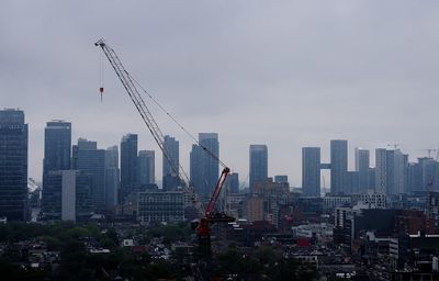 Toronto hazy view featuring construction