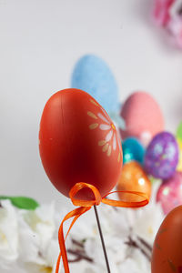 Close-up of multi colored balloons