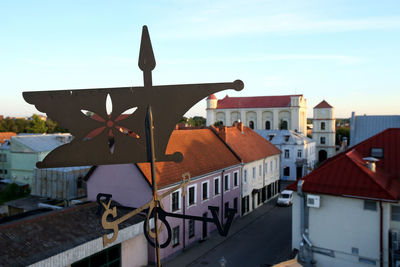 View of cross against sky