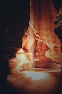 Rock formations in cave
