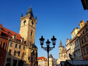 Old town prague tower clock