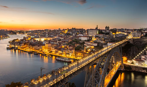 View of ribeira from miradouro da serra do pilar