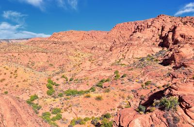 Sandstone formations bone wash elephant arch red cliffs national desert reserve saint george, utah