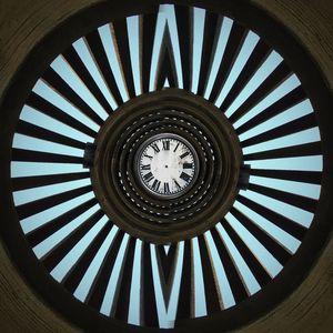 Low angle view of clock