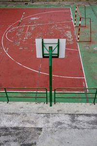 Street basket in bilbao city spain, basketball court