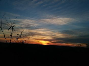 Scenic view of sunset sky