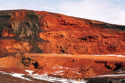 View of rock formations