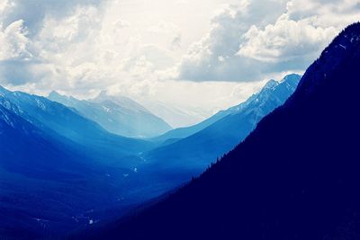 Rocky landscape against the sky