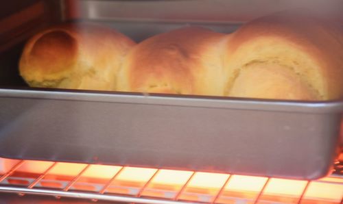 Close-up of bread in container