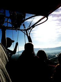 Close-up of woman against sky