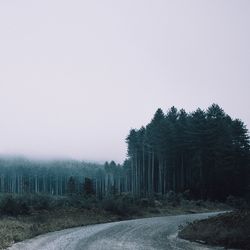 Scenic view of landscape against clear sky