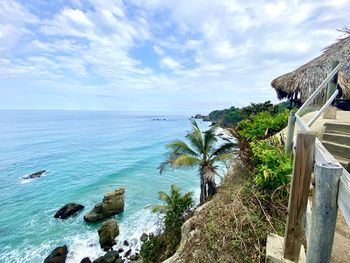 Scenic view of sea against sky