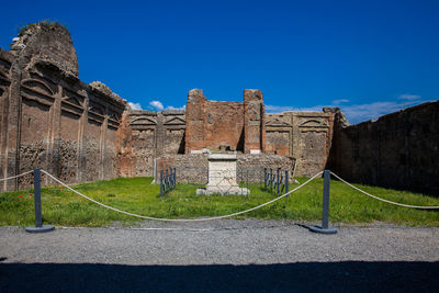 Temple of genius augusti at the ancient city of pompeii