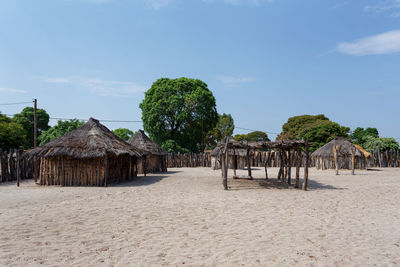 Panoramic view of beach against sky