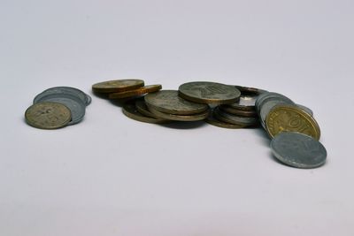 Close-up of coins