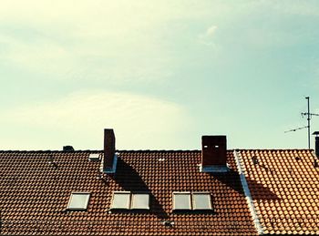 Low angle view of building against sky