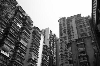 Low angle view of buildings against sky
