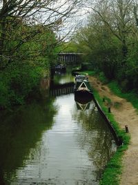 Boats in river