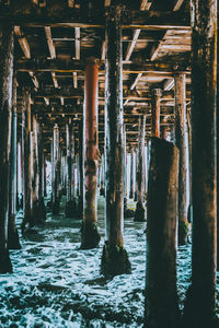 Interior of abandoned building