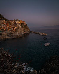 Manarola city of cinqe terre by night