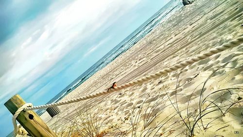 Panoramic view of beach against sky