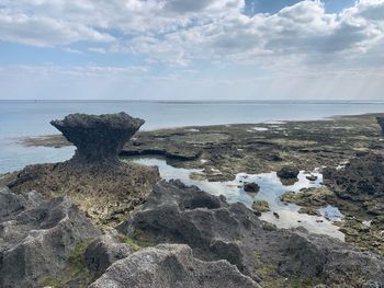 Scenic view of sea against sky