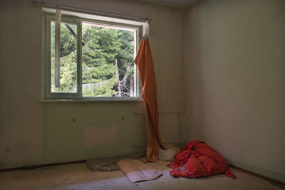 Interior of abandoned house