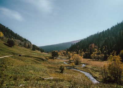 Scenic view of landscape against sky