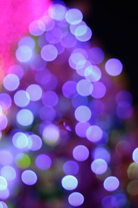 Defocused image of illuminated christmas lights