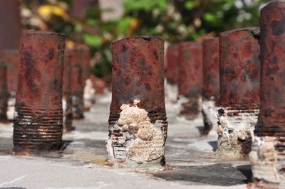 Close-up of rusty metal
