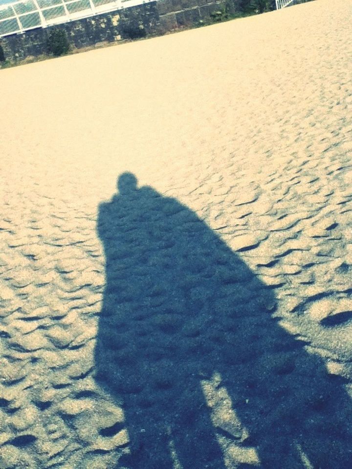 shadow, high angle view, sunlight, sand, focus on shadow, outdoors, day, street, beach, unrecognizable person, pattern, nature, built structure, architecture, walking, sunny, men