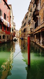 Reflection of buildings in canal