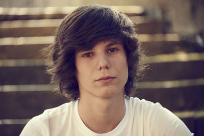 Close-up portrait of young man