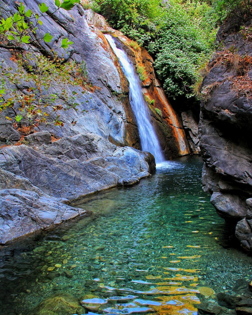 STREAM FLOWING THROUGH ROCKS