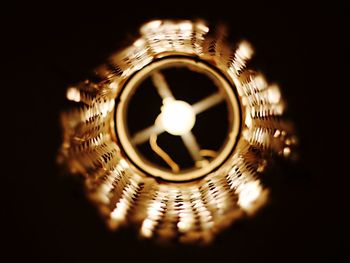 Close-up of illuminated light bulb