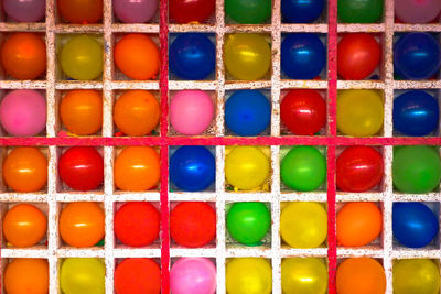 Full frame shot of colorful balloons in carnival
